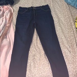 Children place jeans